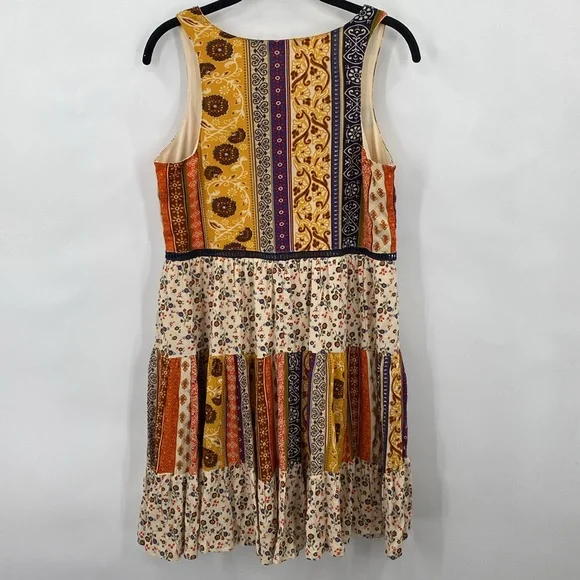 Maurices RTV Floral Tiered Babydoll Boho Mini Dress  Sleeveless Size XS - Picture 9 of 9